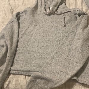 Crop top grey hoodie size medium